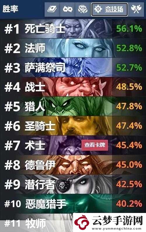 爐石傳說競技場職業(yè)選擇攻略