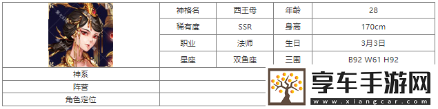 第七幻域西王母神格圖鑒具體一覽