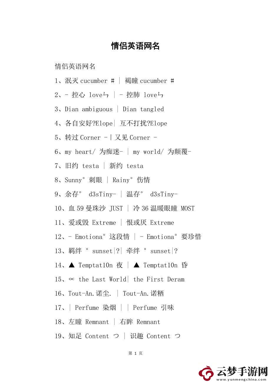 潮爆了！2023歐美情侶名‘新勢力’-不服來辯