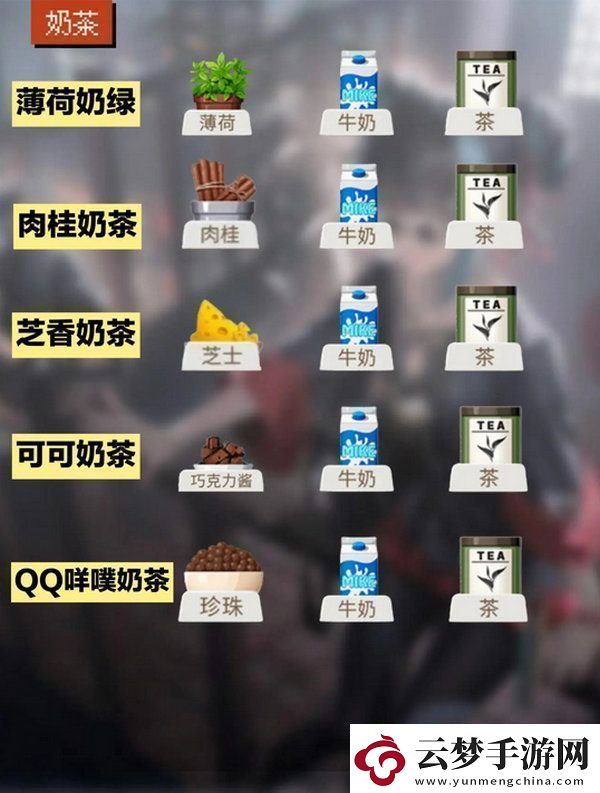 歸龍潮飲品配方大全