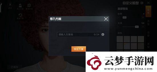 和平精英捏臉代碼怎么用