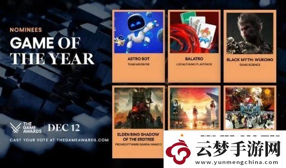 外媒：TGA年度最佳游戲提名表明2024是