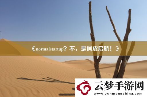 normalstartup-不-是俏皮啟航！