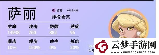 眾神派對(duì)希芙薩麗角色介紹