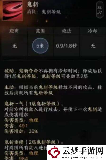 誅仙世界煞鬼王有什么技能