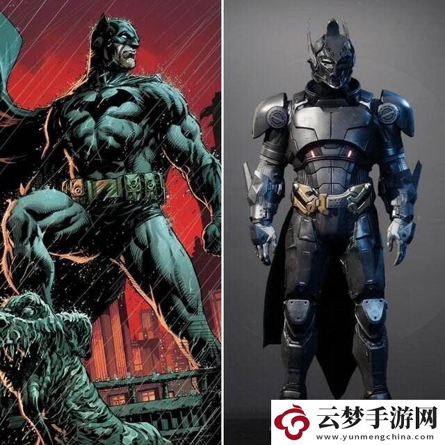 玩家分享用命運2泰坦守護者的盔甲裝飾搭配出蝙蝠俠形象