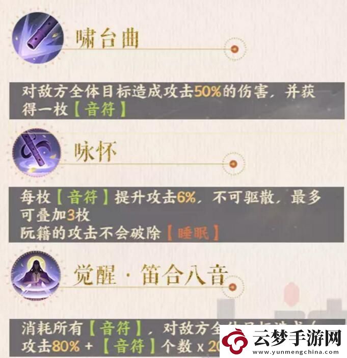 忘川風(fēng)華錄阮籍圖鑒