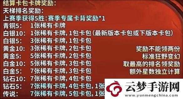 爐石傳說(shuō)月初段位繼承規(guī)則是怎么樣的