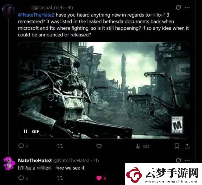 輻射3復(fù)刻版游戲發(fā)布無(wú)期-經(jīng)典作品重制命運(yùn)如何